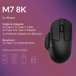 Keychron M7 8К Black Безжична геймърска мишка