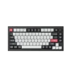 Keychron Q1 HE QMK Hot-Swappable Knob Carbon Black Безжична геймърска механична клавиатура с Gateron Double-Rail Magnetic Nebula суичове