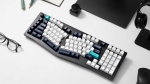 Keychron Q13 Max Alice Layout Carbon Black Безжична геймърска механична клавиатура с Gateron Jupiter Brown суичове