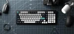 Keychron Q5 Max QMK/VIA Hot-Swappable Knob Carbon Black Безжична геймърска механична клавиатура с Gateron Jupiter Banana суичове