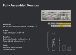 Keychron R6 QMK Retro Безжична геймърска механична клавиатура с Keychron Super Banana суичове
