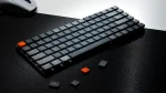 Keychron K3 V2 TKL 75% Hot-Swappable Безжична геймърска механична клавиатура с Keychron Low Profile Optical Blue суичове