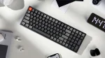 Keychron K4 V2 Hot-Swappable Full-Size 96% RGB LED Безжична геймърска механична клавиатура с Gateron G Pro Red суичове