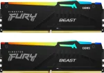 Kingston FURY Beast Black RGB 64GB (2x32), DDR5, 5600 MHz, CL36, Intel XMP и AMD EXPO Рам памет