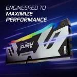 Kingston FURY Renegade Silver/Black 24GB (1x24), DDR5, 8400 MHz, CL40, Intel XMP Рам памет