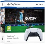 Комплект Sony DualSense Wireless Controller Безжичен геймпад за PlayStation 5 + EA Sports FC 24