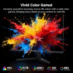 KOORUI 27E6QCA 27" VA, 180Hz, 1ms, QHD (2560 x 1440), Adaptive Sync, HDR10, 1500R Извит геймърски монитор