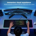 KOORUI 27E6QCA 27" VA, 180Hz, 1ms, QHD (2560 x 1440), Adaptive Sync, HDR10, 1500R Извит геймърски монитор