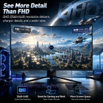 KOORUI 32E6QC 31.5" VA, 170Hz, 1ms, QHD (2560 x 1440), Adaptive Sync, HDR10, 1500R Извит геймърски монитор