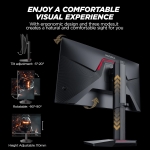 KOORUI G2511E 24.5" IPS, 320Hz, 1ms, Full HD (1920 x 1080), Adaptive Sync, VESA Display HDR400, 95% DCI-P3 Геймърски монитор