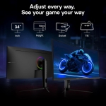 KOORUI G3441XC 34" VA, 240Hz, 1ms, 21:9 Ultra Wide QHD (3440 x 1440), AMD FreeSync Premium, VESA DisplayHDR 400, 1500R Извит геймърски монитор