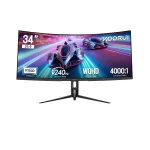 KOORUI G3441XC 34" VA, 240Hz, 1ms, 21:9 Ultra Wide QHD (3440 x 1440), AMD FreeSync Premium, VESA DisplayHDR 400, 1500R Извит геймърски монитор