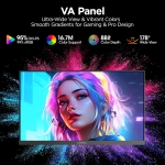 KOORUI GN02 27" VA, 240Hz, 1ms, Full HD (1920 x 1080), AMD FreeSync Premium Геймръски монитор