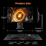 KOORUI S3241XO 31.5" QD-OLED, 240Hz, 0.03ms, 4K UHD (3840 x 2160), AMD FreeSync Premium, VESA DisplayHDR True Black 400 Геймърски монитор