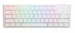 Ducky One 3 TKL Pure White Hot-Swappable RGB Геймърска механична клавиатура с Cherry MX Red суичове