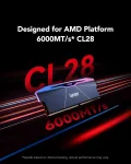 Lexar ARES Gen2 RGB Black 32GB (2x16), DDR5, 6000 MHz, CL28, Intel XMP / AMD EXPO Рам памет
