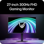 LG UltraGear 27G550B-B 27" IPS, 300Hz, 1ms, Full HD (1920 x 1080), AMD FreeSync Premium, G-SYNC Compatible, HDR10 Геймърски монитор