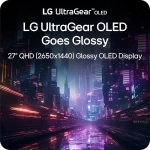 LG UltraGear 27GX704A-B 27" WOLED, 240Hz, 0.03ms, QHD (2560 x 1440), FreeSync Premium Pro, DisplayHDR True Black 400 Геймърски монитор