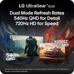 LG UltraGear 27GX790B-B 27" OLED, Dual Mode QHD 540Hz / HD 720Hz, 0.02ms, QHD (2560 x 1440), AMD FreeSync Premium Pro, VESA DisplayHDR True Black 500 Геймърски монитор