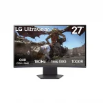 LG UltraGear 32GS60QC-B 31.5\'\' VA, 180Hz, 1ms, QHD (2560 x 1440), AMD FreeSync, HDR 10, 1000R Curved Извит геймърски монитор