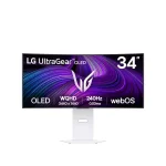 LG UltraGear 34GX90SA-W 34" OLED, 240Hz, 0.03ms, 21:9 UWQHD (3440 x 1440), AMD FreeSync Premium, DisplayHDR 400, 800R Curved Извит геймърски монитор