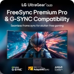 LG UltraGear 45GX950A-B 44.5" OLED, 330Hz / 165Hz, 0.03ms, 21:9 5K2K WUHD (5120 x 2160), AMD FreeSync Premium Pro, VESA DisplayHDR True Black 400. 800R Извит геймърски монитор