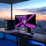 LG UltraGear 45GX950A-B 44.5" OLED, 330Hz / 165Hz, 0.03ms, 21:9 5K2K WUHD (5120 x 2160), AMD FreeSync Premium Pro, VESA DisplayHDR True Black 400. 800R Извит геймърски монитор