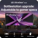 LG UltraGear 45GX950A-B 44.5" OLED, 330Hz / 165Hz, 0.03ms, 21:9 5K2K WUHD (5120 x 2160), AMD FreeSync Premium Pro, VESA DisplayHDR True Black 400. 800R Извит геймърски монитор