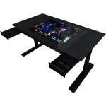 Lian Li DK07X Black Електрическо бюро с вградена компютърна кутия