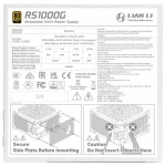 Lian Li RS1000G White 1000W, 80 Plus Gold, Модулно, PCIe Gen 5.0, ATX 3.1 Захранване за компютър