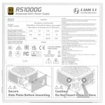 Lian Li RS1000G White RS Hub 1000W, 80 Plus Gold, Модулно, PCIe Gen 5.0, ATX 3.1 Захранване за компютър