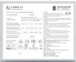 Lian Li SP1000P White 1000W, 80 Plus Platinum, SFX, Модулно, PCIe Gen 5.0, ATX 3.1 Захранване за компютър