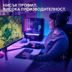 Logitech G515 Lightspeed TKL Black Безжична геймърска нископрофилна механична клавиатура с Low Profile GL Tactile суичове