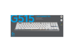 Logitech G515 Lightspeed TKL White Безжична геймърска нископрофилна механична клавиатура с Low Profile GL Tactile суичове