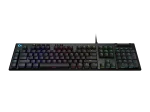 Logitech G815 Lightsync RGB UK Layout Механична геймърска клавиатура с GL Clicky суичове