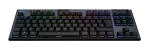 Logitech G915 X Lightspeed TKL Безжична механична геймърска нископрофилна клавиатура с GL Tactile суичове