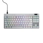 Logitech PRO X TKL RAPID Magenta Геймърска механична клавиатура с Logitech Magnetic Analog регулируеми суичове