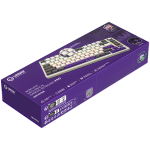 Lorgar KBP7075W White Безжична геймърска механична клавиатура с Lorgar Toxic Purple суичове