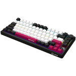 Lorgar KBP7075W White Безжична геймърска механична клавиатура с Lorgar Toxic Purple суичове