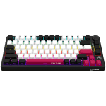 Lorgar KBP7075W White Безжична геймърска механична клавиатура с Lorgar Toxic Purple суичове