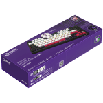 Lorgar KBP7075W White Безжична геймърска механична клавиатура с Lorgar Toxic Purple суичове