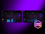 Lorgar KBP7075W White Безжична геймърска механична клавиатура с Lorgar Toxic Purple суичове