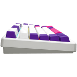 Lorgar KBP7075W White Безжична геймърска механична клавиатура с Lorgar Toxic Purple суичове