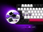 Lorgar KBP7075W White Безжична геймърска механична клавиатура с Lorgar Toxic Purple суичове