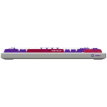 Lorgar KBP7075W White Безжична геймърска механична клавиатура с Lorgar Toxic Purple суичове