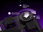 Lorgar KBP7075W White Безжична геймърска механична клавиатура с Lorgar Toxic Purple суичове