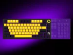 Lorgar KBP7075W White Безжична геймърска механична клавиатура с Lorgar Toxic Purple суичове
