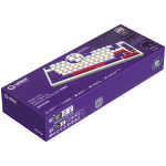 Lorgar KBP7075W White Безжична геймърска механична клавиатура с Lorgar Toxic Purple суичове