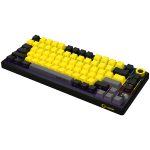 Lorgar KBP7075W White Безжична геймърска механична клавиатура с Lorgar Toxic Purple суичове
