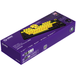 Lorgar KBP7075W White Безжична геймърска механична клавиатура с Lorgar Toxic Purple суичове